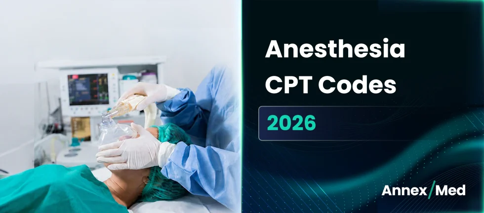 Anesthesia CPT Codes 2026