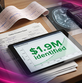 1.9 million identified in soecialty charge leakage