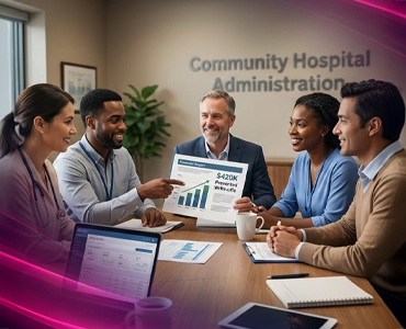 community hospital prevents 420k writeoffs