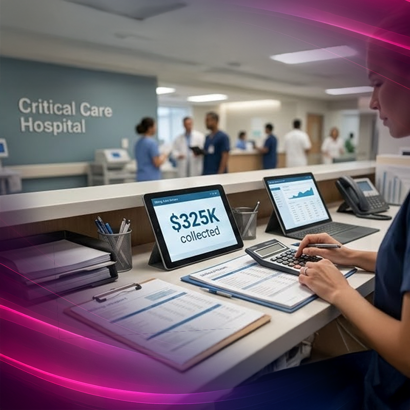 Critical Care Hospital Ads $325K in Collections