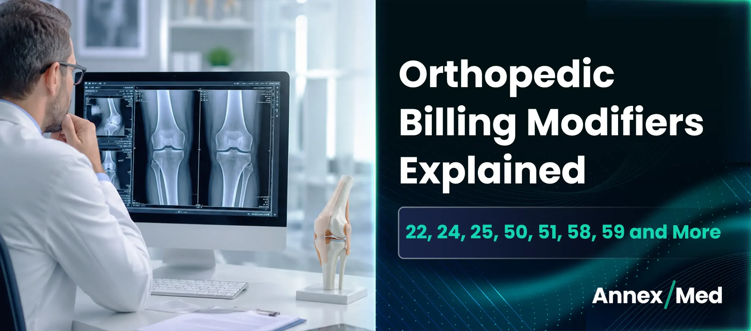 Orthopedic Billing Modifiers Explained: 22, 24, 25, 50, 51, 58, 59 and More